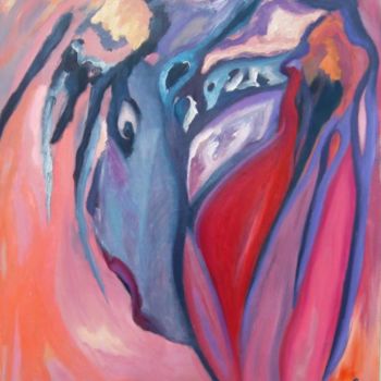Pintura titulada "Incertidumbre" por Elsa Lores, Obra de arte original