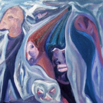 Pittura intitolato "Gnomos" da Elsa Lores, Opera d'arte originale