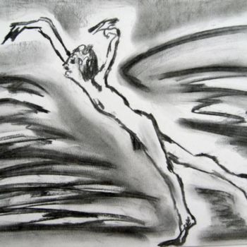 Dibujo titulada "En la selva" por Elsa Lores, Obra de arte original