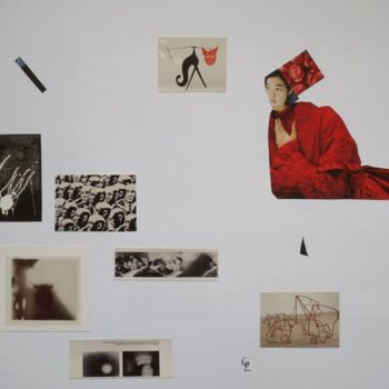 Collages titled "Japonesa" by Elsa Lores, Original Artwork