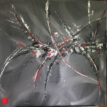 Painting titled "feeling" by Elsa M, Original Artwork, Acrylic Mounted on Wood Stretcher frame