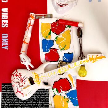 "The Clown" başlıklı Tablo Else tarafından, Orijinal sanat, Vitray boyama