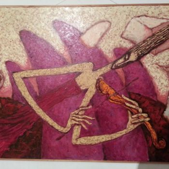 Peinture intitulée "Прелюдия ходячим го…" par Elshen, Œuvre d'art originale, Huile