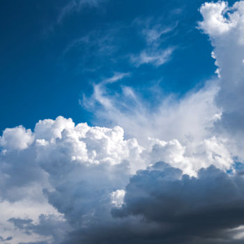 Photography titled "Céu azul com nuvens…" by Elton Abreu, Original Artwork, Digital Photography