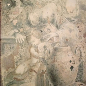 Pintura intitulada "Il Grande Vaso" por Elvio Marchionni, Obras de arte originais