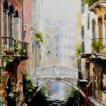 Painting titled "Venice" by Elvira Sultanova, Original Artwork, Oil