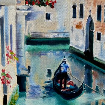 Peinture intitulée "About Venice.Part 2" par Elvira Sultanova, Œuvre d'art originale, Huile