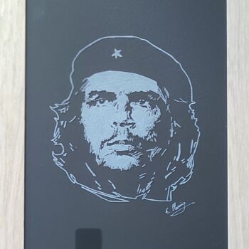 Pittura intitolato "Che Guevara gravure" da Elvira Tragaj, Opera d'arte originale, Grafite