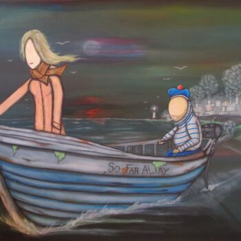 Pintura intitulada "So far away" por El-Zoufri, Obras de arte originais, Acrílico