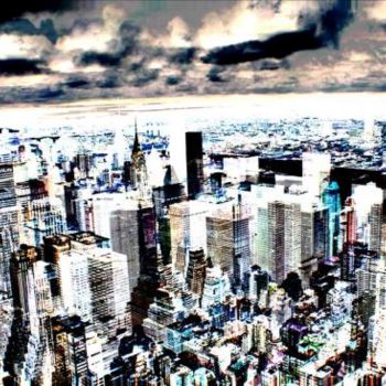 "View of Manhattan,…" başlıklı Fotoğraf Man tarafından, Orijinal sanat