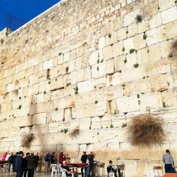 Photography titled "Western Wall in Jer…" by Emaga Travels By Emaga Art, Original Artwork, Digital Photography