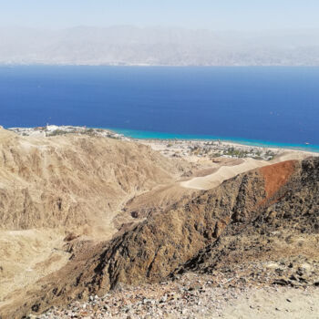 Fotografía titulada "Aqaba Bay, view fro…" por Emaga Travels By Emaga Art, Obra de arte original, Fotografía digital