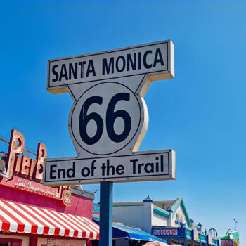"Route 66 End of the…" başlıklı Fotoğraf Emaga Travels ✈️ By Emaga.Art 🎨 tarafından, Orijinal sanat, Dijital Fotoğrafçılık