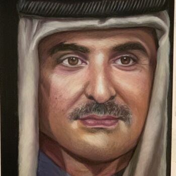 Painting titled "59x78" by Eman Al Farran, Original Artwork, Pastel