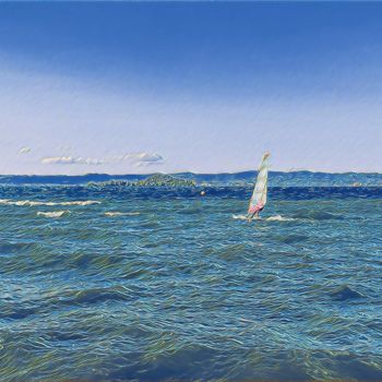 Fotografía titulada "Lake landscape and…" por Emanuele De Vincenzo, Obra de arte original, Fotografía digital