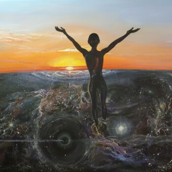 Peinture intitulée "Touch the sky" par Emanuel Daffron Jr, Œuvre d'art originale, Acrylique
