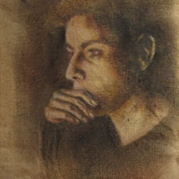 Pittura intitolato "viso-uomo.jpg" da Emanuela Bianchi, Opera d'arte originale, Acrilico