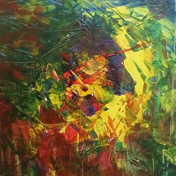 Painting titled "EA" by Emanuel Bruno Andrade, Original Artwork, Acrylic