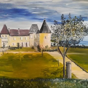 Painting titled "chateau yquem saute…" by Oeilme, Original Artwork, Oil