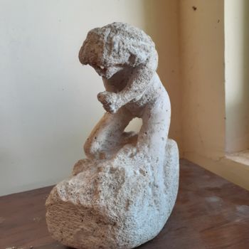 Sculptuur getiteld "La soif nue" door Oeilme, Origineel Kunstwerk, Steen