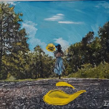 Painting titled "The little things" by Ember Fricks, Original Artwork, Oil