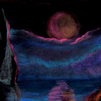 "Lune mysterieuse" başlıklı Tablo E. Angie Boucard tarafından, Orijinal sanat