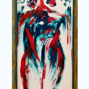 Картина под названием "Her" - Emela Brace (Nomolos), Подлинное произведение искусства, Акрил Установлен на Деревянная рама д…