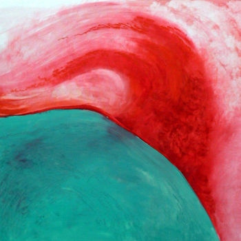Malarstwo zatytułowany „Red clothes over th…” autorstwa Emilia Amaro, Oryginalna praca, Olej