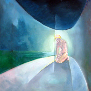 Картина под названием "In front of my walls" - Emilia Amaro, Подлинное произведение искусства, Масло