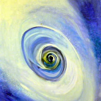Schilderij getiteld "Cyclon" door Emilia Amaro, Origineel Kunstwerk, Olie