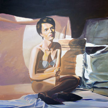 Картина под названием "Being in Spotlight" - Emilia Amaro, Подлинное произведение искусства, Акрил