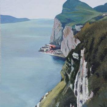 Картина под названием "Lago di Garda" - Emilia Amaro, Подлинное произведение искусства, Акрил