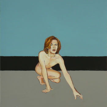 Malerei mit dem Titel "Money grabber" von Emilia Amaro, Original-Kunstwerk, Acryl