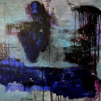 Pintura titulada "Danse des ombres" por Emilia Oliverio, Obra de arte original, Acrílico Montado en Bastidor de camilla de m…