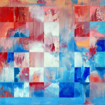 Painting titled "Original Abstrakte…" by Emil Hasenrick, Original Artwork, Acrylic Mounted on Other rigid panel