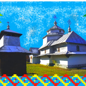 Digital Arts titled "the Catholic church…" by Emil Iustinian Colban, Original Artwork, Digital Painting