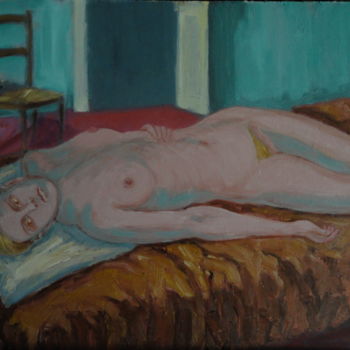 Malerei mit dem Titel ""Luciana"" von Emile Paya, Original-Kunstwerk, Öl