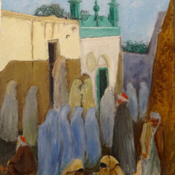 Pintura intitulada ""Sud Marocain"" por Emile Paya, Obras de arte originais, Óleo