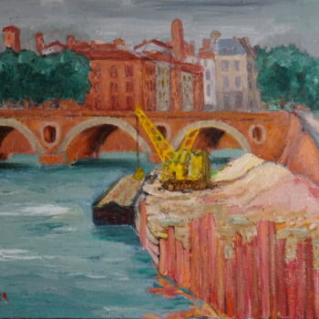 Картина под названием ""Sablière sur la Ga…" - Emile Paya, Подлинное произведение искусства, Масло