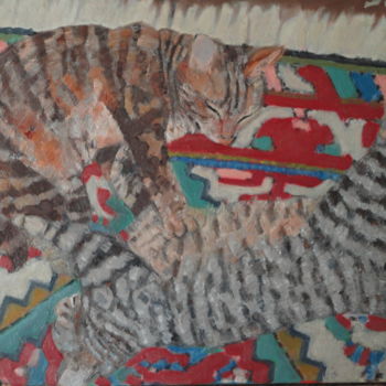 Pintura intitulada "Camouflage" por Emile Paya, Obras de arte originais, Óleo