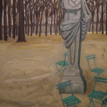 Ζωγραφική με τίτλο "La solitude de Flore" από Emile Paya, Αυθεντικά έργα τέχνης, Λάδι