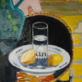 Painting titled ""La citronade de Mr…" by Emile Paya, Original Artwork, Oil