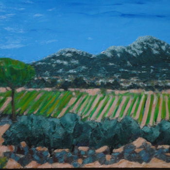 Pintura titulada ""Côtes de Provence"" por Emile Paya, Obra de arte original, Oleo