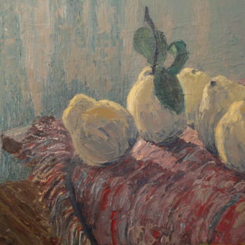 Malerei mit dem Titel ""Les coings"" von Emile Paya, Original-Kunstwerk, Öl