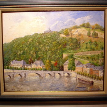 Картина под названием "Namur, Belgique" - Emile Wouters, Подлинное произведение искусства