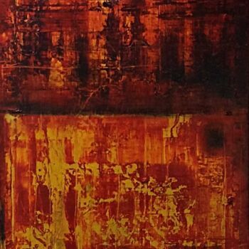 Peinture intitulée "Lava" par Emili Vit, Œuvre d'art originale, Huile Monté sur Châssis en bois