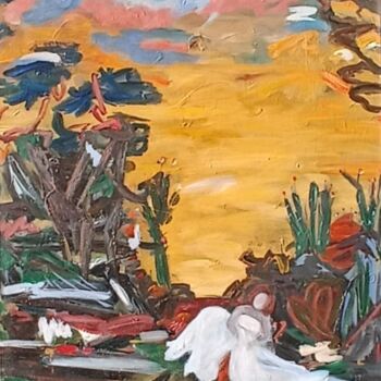 Peinture intitulée "Melancholy of Lonel…" par Emili Vit, Œuvre d'art originale, Huile Monté sur Châssis en bois