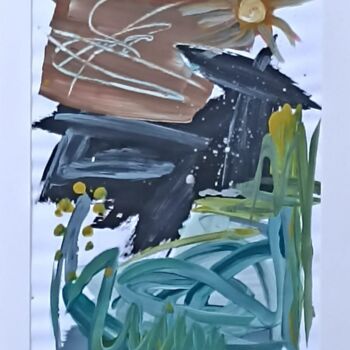 Painting titled "Spring Dance" by Emili Vit, Original Artwork, Acrylic Mounted on Cardboard