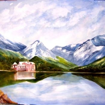 Painting titled "Reflections" by Emilia, Original Artwork, Oil