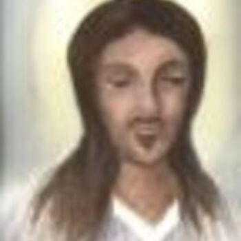 Картина под названием "Christ" - Emilia, Подлинное произведение искусства, Масло
